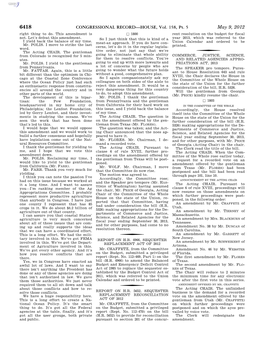 CONGRESSIONAL RECORD—HOUSE, Vol. 158, Pt. 5 May 9, 2012 Right Thing to Do