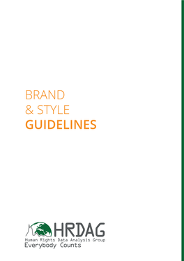 Brand & Style Guidelines