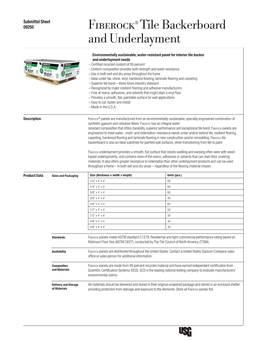 Fiberock® Tile Backerboard and Underlayment