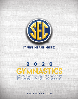 SEC Gymnastics Record Book.Pdf