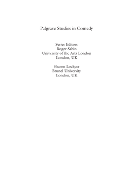 Palgrave Studies in Comedy