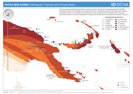 PAPUA NEW GUINEA: Earthquake, Tsunami and Volcano Risks