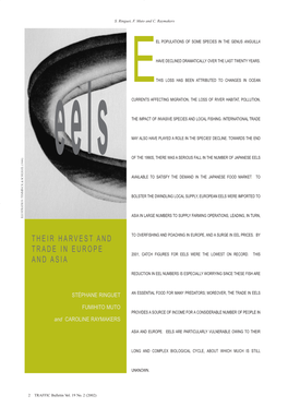 Eels of the 1990S, THERE WAS a SERIOUS FALL in the NUMBER of JAPANESE EELS AVAILABLE to SATISFY the DEMAND in the JAPANESE FOOD MARKET