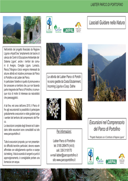Lasciati Guidare Nella Natura Escursioni Nel Comprensorio Del Parco Di Portofino