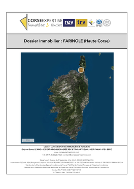 FARINOLE (Haute Corse)