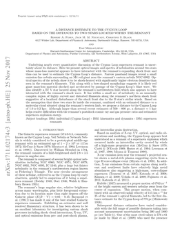 A DISTANCE ESTIMATE to the CYGNUS LOOP BASED on the DISTANCES to TWO STARS LOCATED WITHIN the REMNANT Robert A