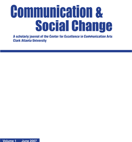 Communication and Social Change, June 2007