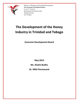 The Development of the Honey Industry in Trinidad and Tobago
