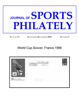 JOURNAL of SPORTS World Cup Soccer, France 1998