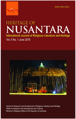 NUSANTARA International Journal of Religious Literature and Heritage Vol