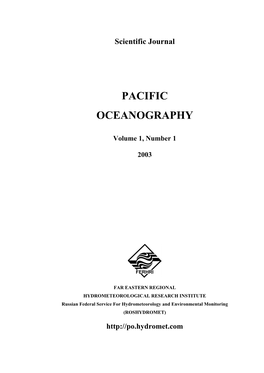 Pacific Oceanography