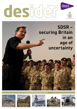 SDSR – Securing Britain in an Age of Uncertainty