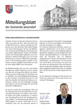 Mitteilungsblatt Mai 2018