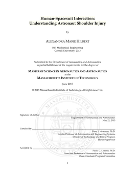 Understanding Astronaut Shoulder Injury