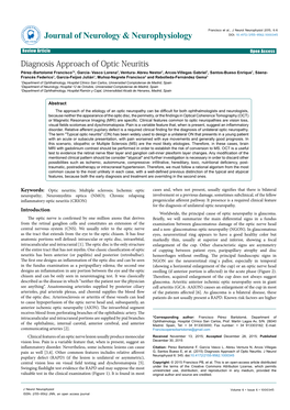 Diagnosis Approach of Optic Neuritis