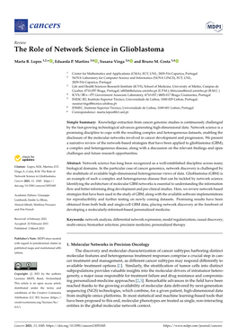 The Role of Network Science in Glioblastoma