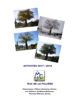 Activités 2017 / 2018 Mjc De La Fillière