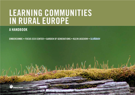 Learning Communities in Rural Europe a Handbook