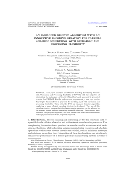 An Enhanced Genetic Algorithm with an Innovative Encoding Strategy for Flexible Job-Shop Scheduling with Operation and Processing Flexibility