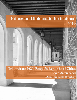 Princeton Diplomatic Invitational 2019