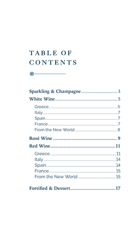 Table of Contents