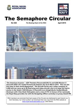 The Semaphore Circular No 648 the Beating Heart of the RNA April 2015