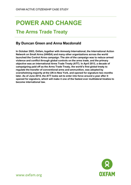 The Arms Trade Treaty