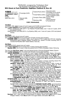 October Yearling Sale Book 1