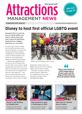 Attractions Management News 6Th February 2019 Issue