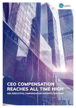 AEX EXECUTIVE COMPENSATION INSIGHTS for 2020 About Cglytics