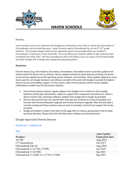 Haven Schools