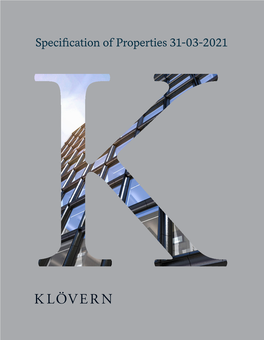 Specification of Properties 31-03-2021