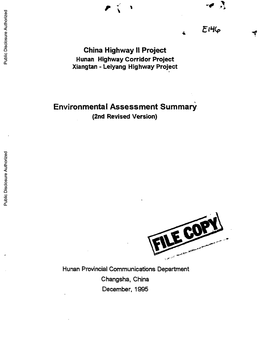 World Bank Document