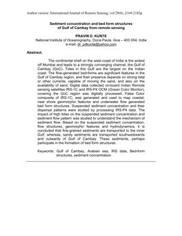 International Journal of Remote Sensing, Vol.29(8), 2169-2182P