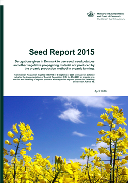 Seed Report 2015