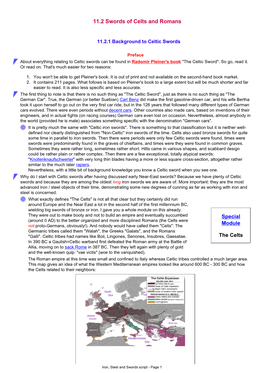 Iron, Steel and Swords Script - Page 1 the Celts and Other Powers in the 