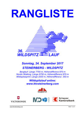 36. Wildspitz Lauf