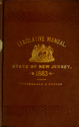 Manual of the Legislature of New Jersey