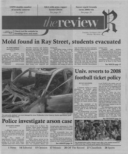 Mold Found in Ray Street, Students Evacuated ·Police Investigate Arson Case