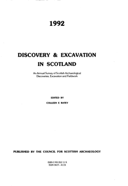 Discovery & Excavation in Scotland