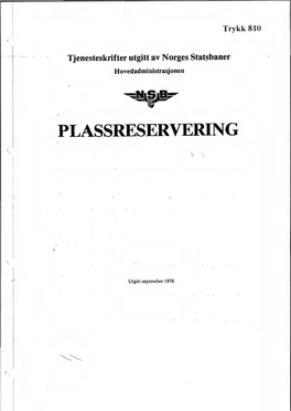 Plassreservering