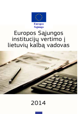 ES Institucijų Vertimo Į Lietuvų Kalbą Vadovas