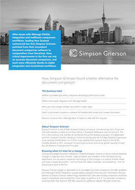 How Simpson Grierson Found a Better Alternative for Document Comparison
