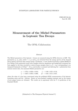 Measurement of the Michel Parameters in Leptonic Tau Decays