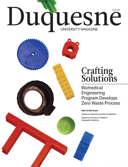 Crafting Solutions Biomedical Engineering Program Develops Zero Waste Process
