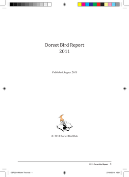 Dorset Bird Report 2011