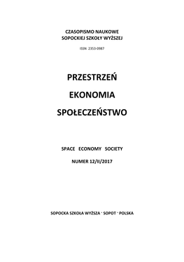 Przestrzeń Ekonomia Społeczeństwo