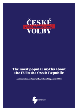 The Most Popular Myths About the EU in the Czech Republic