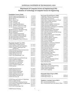 (CSE) Bachelor of Technology in Computer Science & Engineering