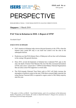 PAS' Fate in Kelantan in 2018: a Repeat of 1978?